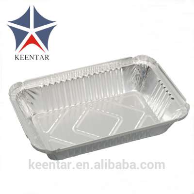 Takeaway food Aluminium foil container with lid 750ml