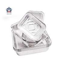 Different Sizes Of Disposable Aluminum Foil Takeaway Fast Food Container For Baking