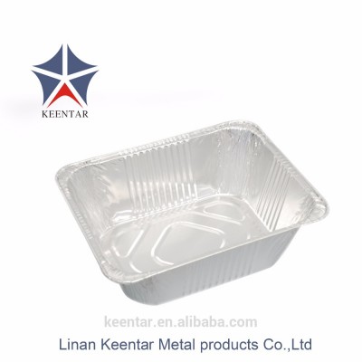 half size deep aluminum foil container